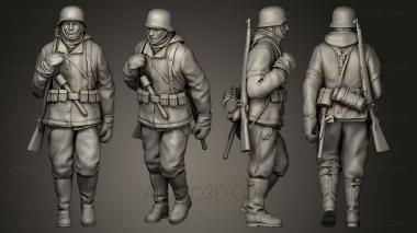 Military figurines (STKW_0056) 3D model for CNC machine